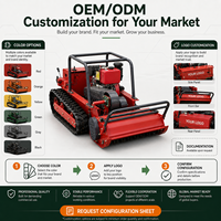 Mesin Pemotong Rumput Diesel CE EPA4 24V 12/15HP dengan Remote Control dan Sistem Crawler untuk Dealer Peralatan Rumput