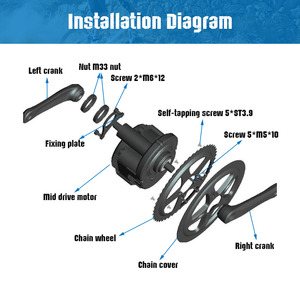 Bán Buôn Mid Động Cơ <span class=keywords><strong>Kit</strong></span> <span class=keywords><strong>Bafang</strong></span> Động Cơ 48V 500 Wát Xe Đạp Điện Chuyển Đổi - Product Image 2