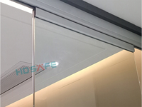 Nouvelle conception de fenêtre coulissante et pliante en aluminium, rideau de verre, fenêtre de balcon, système de vitrage de balcon sans cadre en aluminium
