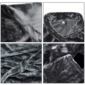 Siêu Fluffy Biểu Tượng Tùy Chỉnh Khách Sạn Sang Trọng Spa Thẩm Mỹ Unisex Áo Choàng Tắm San Hô Lông Cừu Màu Hồng Áo Choàng Khăn Cho Vẻ Đẹp - Product Image 4