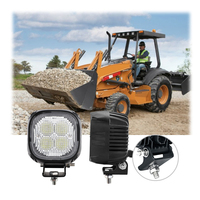 Lampe de travail à LED carrée de 4 pouces 12V 24V 40W à faisceau d'inondation pour l'éclairage extérieur automobile NH 87584890