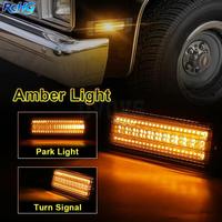 Feux latéraux à LED fumés pour Chevy C10 C20 C30 GMC C1500 C2500 Suburban Blazer Jimmy 1981-1991