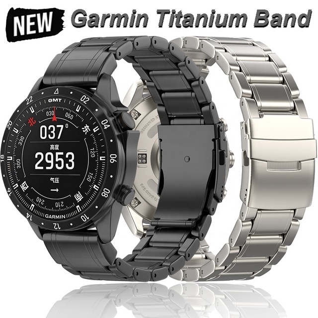 22mm 26mm Titanium Alloy Watch Strap for Garmin Fenix 8 7X 5/5X/5XPlus/6/6X Enduro Metal Wristband