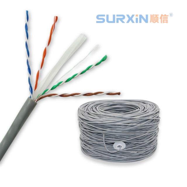 Manufacturer CAT6 UTP FTP SFTP Solid Copper Conductor Network Cable 23AWG 8 Core PVC Jacket Ethernet LAN 100m/305m Stable Data