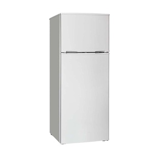 Refrigerador Smad de 138L, Económico, de Acero Inoxidable, de Doble Puerta con Congelador Superior, Modelo DDT-138L - Product Image 1