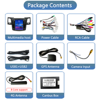 Radio Mobil Android 2 Din Tesla Style 9,7 inci untuk Fortuner/Hilux/Vigo Revo 2005-2018, Navigasi GPS, Garansi 1 Tahun