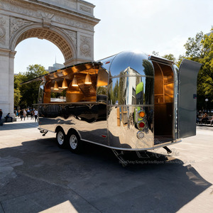 Grand Food Truck Moderne Remorque à Chevaux <span class=keywords><strong>Pizza</strong></span> Hot Dog Burger Doner Kebab Poulet Frit Food Trailer avec Équipement de Cuisine Complet - Product Image 4