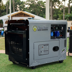 เครื่องกำเนิดไฟฟ้าดีเซล 10KW 10KVA 20kW ATS แบบเงียบพิเศษ 220V แบบพกพาพร้อมล้อ  พร้อมหลังคาเก็บเสียง และได้รับการรับรองมาตรฐาน CE จากโรงงานโดยตรง - Product Image 1