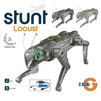 Jouet mécanique électrique télécommandé 2,4 GHz en plastique avec musique et lumières LED vertes interactif pour enfants