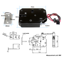 Serrure de boîte aux lettres miniature XG07C DC5V12V24V, serrure de porte de casier de supermarché, serrure de contrôle pour distributeur automatique sans surveillance