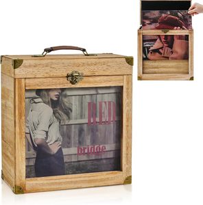 กล่องเก็บแผ่นเสียงไวนิลไม้, ตู้โชว์แผ่นเสียงอะคริลิค, กล่องเก็บนิตยสารบนโต๊ะ, กล่องเก็บแฟ้มเอกสาร - Product Image 1