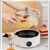 Mini cuisinière électrique au design moderne, écologique, à induction, avec cafetière moka pour usage domestique, pour chauffer le café et le thé, hôtels