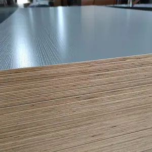 Grosir kustom pabrik Cina outlet toko melamin veneer kayu lapis 5-25mm melamin putih kayu lapis 16mm 18mm