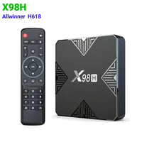 Reproductor Multimedia de Alto Rendimiento X98H Allwinner H618 Quad Core, Android 12, WiFi 6, TVBOX, BT5.0, 2GB/4GB RAM, 16GB/32GB ROM, 6K, 12 Meses