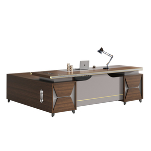 Modern Luxury Ergonomic L-Shape Executive <strong>Work</strong> Desk Strong Mobile Wooden <strong>Home</strong> Office Elegant Modular Eco-Friendly Office <strong>Table</strong> - Product Image 2