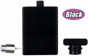 Wholesale 30ml 50 ml 75ml 100ml <b>Empty</b> Luxury Flat Square <b>Spray</b> Fragrance Parfum <b>Bottle</b> Black Refillable Perfume Glass <b>Bottle</b> - Product Image 3