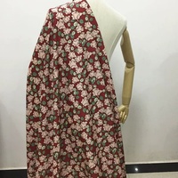 Tissu en coton de soie pur doux, élégant, sain, charmant, avec un motif floral imprimé spécial, pour femmes, dames, épouses, robes d'été, vêtements