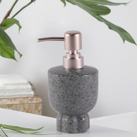 Ensemble d'accessoires de salle de bain en céramique en forme de bouquet de fleurs, distributeur de savon écologique simple et moderne, 1 pièce