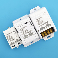Interrupteur intelligent Wi-Fi avec disjoncteur + télécommande RF433 haute puissance 30A avec mesure, commande vocale, interrupteur d'éclairage IP11 facile à installer