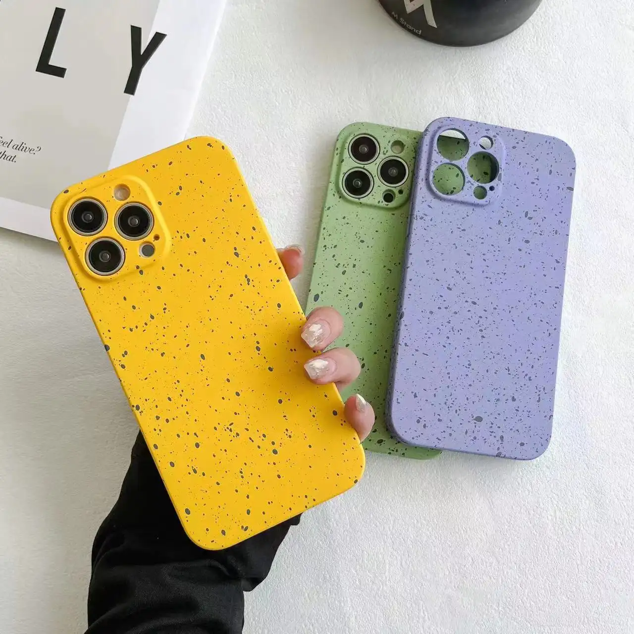 Hot selling Plastic Smart 100% Biodegradable Eco Friendly Recycled Silicone Wheat Straw Mobile Phone Cover For iPhone 14 Pro