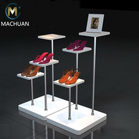 Étagère de présentation de chaussures en bois au design moderne, étagère de présentation de chaussures Jordan