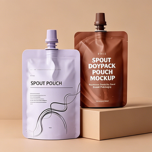 Sacchetto Personalizzato con Tappo Ribaltabile e Beccuccio <span class=keywords><strong>per</strong></span> Liquidi, Creme, Lozioni, Cosmetici, Bottiglia in Plastica da 50ml - Product Image 3