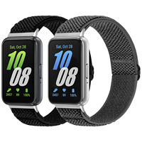 Correa de Reloj de Repuesto de Nailon Elástico Ajustable para Samsung Galaxy Fit 3, Correas para Mujeres y Hombres