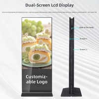 Pantalla Publicitaria Digital LED de Doble Cara Personalizable, Independiente, 4K, Táctil Inteligente, con Animación y Reconocimiento Facial