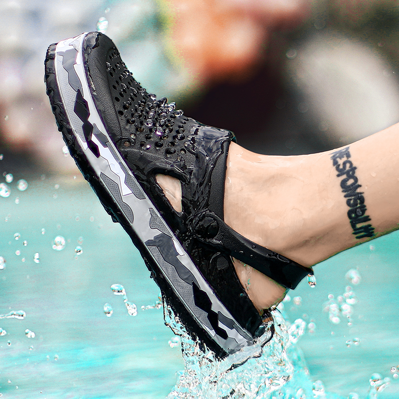 Amazon.com: Sandalias planas para mujer de verano, SIN + MON con puntas  cerradas para los dedos de los pies, con hebilla, para playa, casual,  zapatos individuales, 8 : Arte y Manualidades
