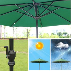 <span class=keywords><strong>Parasol</strong></span> de jardin extérieur de grande taille personnalisé, couleur personnalisée, imperméable, résistant au vent, avec mât en acier, parasols commerciaux - Product Image 6