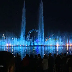 Outdoor Lake Big O Fountain Show Schwimmender musikalischer Tanz brunnen in Kasachstan