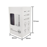 Cargador GaN de 240W con 8 Puertos Adaptador Universal PD 100W 30W QC3.0 USB 18W Estación de Carga Rápida de Escritorio para Viaje US EU UK AU