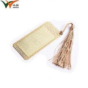 ที่คั่นหนังสือแบบกลวงชุบทองสไตล์เกาหลี ที่คั่นหนังสือโลหะสแตนเลสแบบสลักลาย  รับสั่งทำตามแบบ - Product Image 2