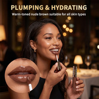 Gloss à lèvres repulpant instantané au chocolat de haute qualité, marque privée, NOUVEAU, pour des lèvres pleines et repulpées, tenue longue durée
