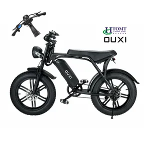 OUXI V8 20inch 1000w electric bike 800w fat tire bicycle beach cruise e-bike all terrain offroad ebike bicycle