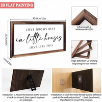 Plaque murale en bois à suspendre avec impression positive 'Café Tournesol' pour décoration de salon et chambre