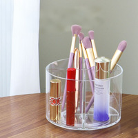 Boîte d'organisation de bureau en acrylique maison boîte de rangement de crayon rotative à 360 degrés boîte de rangement de maquillage