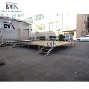 4ftx8ft Plywood <b>Platform</b> Long-lasting Adjustable Height Stage Display for Shows - Product Image 3