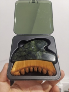 <span class=keywords><strong>Brosse</strong></span> de massage lymphatique du <span class=keywords><strong>visage</strong></span> avec outil de massage facial en jade naturel - Écologique et durable - Product Image 6