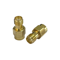 Adaptador de Conector SMA-JK de Latón Chapado en Oro, Macho a Hembra, Suministro de Fábrica