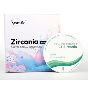 Bloc <span class=keywords><strong>dentaire</strong></span> en céramique de zircone blanche ST à haute résistance 1200 Mpa, translucidité de 41 %, pour restaurations esthétiques en contour complet, machinerie - Product Image 6