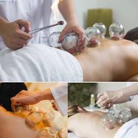 Ensemble de ventouses en verre colorées, 5 tailles, pour thérapie par ventouses, ventouses Hijama, ventouses traditionnelles chinoises pour massage