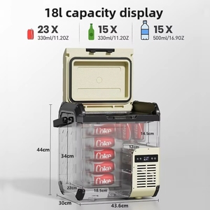 Refrigerador Portátil de 10L, <span class=keywords><strong>12V</strong></span> 24V DC, con Compresor y Batería, para Automóvil y Exteriores - Product Image 4