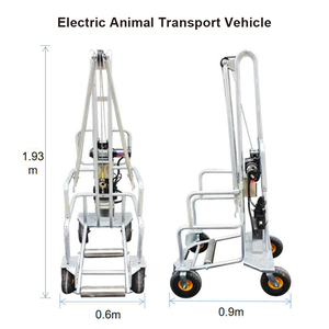 Nuovo Carrello Elettrico per Suini Resistente con Barre di Supporto Anti-Ribaltamento, Costruzione Zincata, Pneumatici da 12V per Funzionamento Silenzioso - Product Image 3