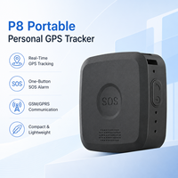 Traceur GPS Personnel Portable 4G P8 Mini, Étanchéité IP54, Alerte SOS, Localisateur Géofence pour la Sécurité des Personnes Âgées, des Enfants et des Animaux Domestiques (-20~55°C)