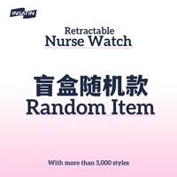 Gantungan ID Perawat Retraktil dengan Jam Tangan, Reel Tarik 60mm yang Dapat Diperpanjang untuk Dokter dan Perawat, Tempat ID Plastik