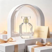 Flacon de parfum de luxe en verre de 100 ml avec pulvérisateur à pompe à surface plate sérigraphiée et diffuseur à bâtonnets – Offre Spéciale