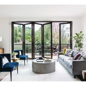 Puertas Plegables de Aluminio con Rotura de Puente Térmico para Patio, con Vidrio Low-E, Precio <span class=keywords><strong>Mayorista</strong></span> NFRC para EE. UU. - Product Image 2