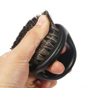 <span class=keywords><strong>Brosse</strong></span> à barbe en poils <span class=keywords><strong>de</strong></span> <span class=keywords><strong>sanglier</strong></span> naturels pour hommes - Nettoyant exfoliant pour le visage, kit <span class=keywords><strong>de</strong></span> toilettage pour la moustache avec manche en bois durable - Product Image 5