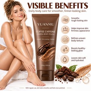 Gommage corporel raffermissant à la caféine et au guarana, 250g, marque privée OEM ODM, exfoliant lissant et tonifiant pour la peau - Product Image 5